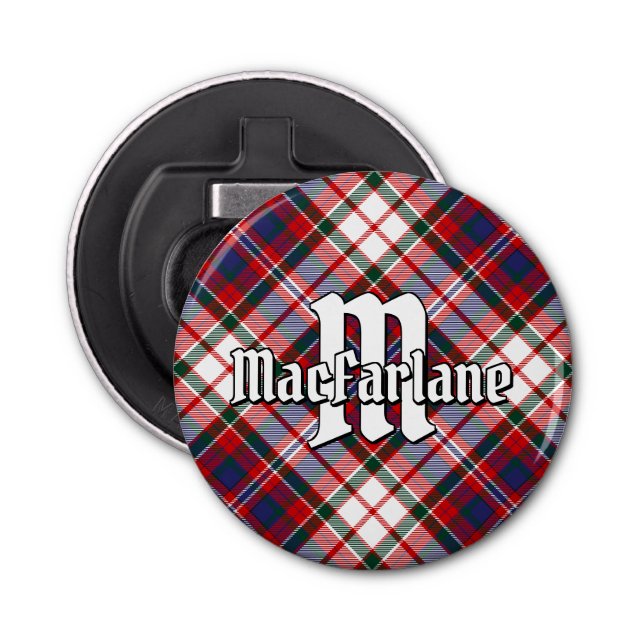 Klan MacFarlane Dress Tartan Flasköppnare (Framsidan)