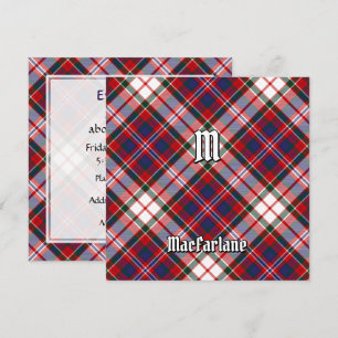 Klan MacFarlane Dress Tartan Inbjudningar