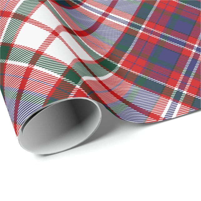 Klan MacFarlane Dress Tartan Presentpapper (Rullad Hörn)