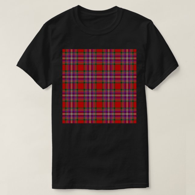 Klan MacFarlane eller Klan Lendrum Tartan STA 948  T Shirt (Design framsida)