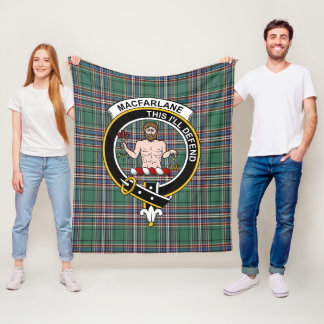 Klan MacFarlane Hunting Modern Tartan Plaid Fleecefilt