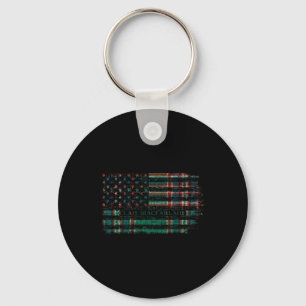 Klan Macfarlane Hunting Scottish Tartan Us Flagga Nyckelring