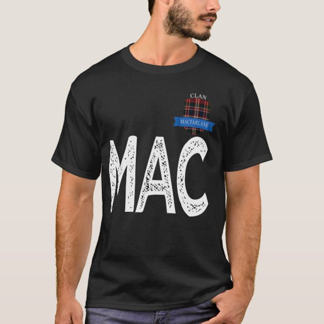 Klan Macfarlane M- och A- och C-familjmatchning T Shirt (Framsida)