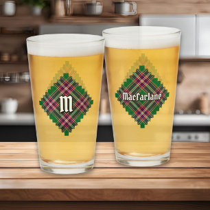 Klan MacFarlane Modern Hunting Tartan Glaskopp