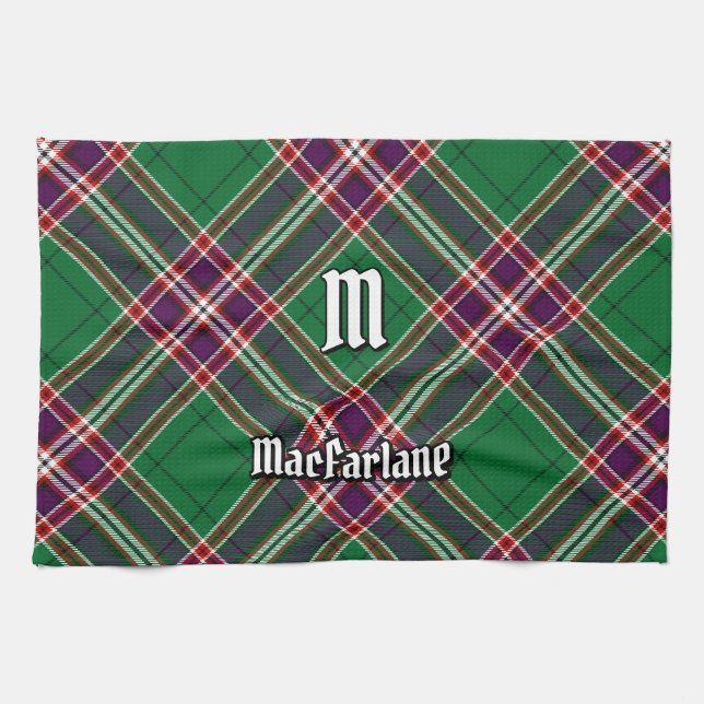 Klan MacFarlane Modern Hunting Tartan Kökshandduk (Horisontell)