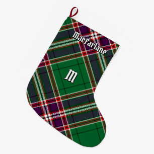 Klan MacFarlane Modern Hunting Tartan Stor Julstrumpa