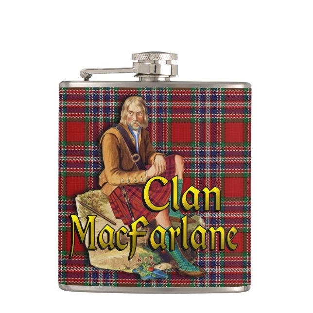 Klan MacFarlane Old Scotland-kolv Fickplunta (Framsidan)