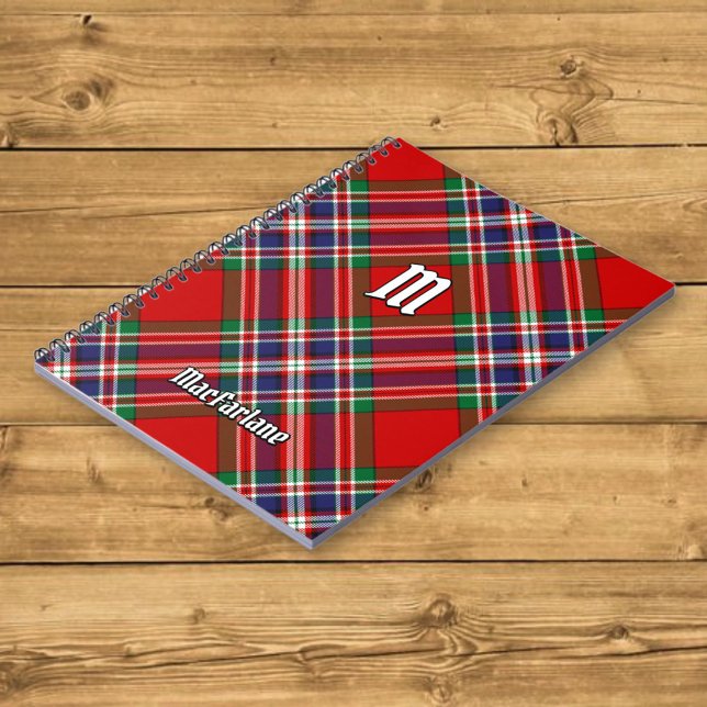Klan MacFarlane Red Tartan Anteckningsbok (Skapare uppladdad)