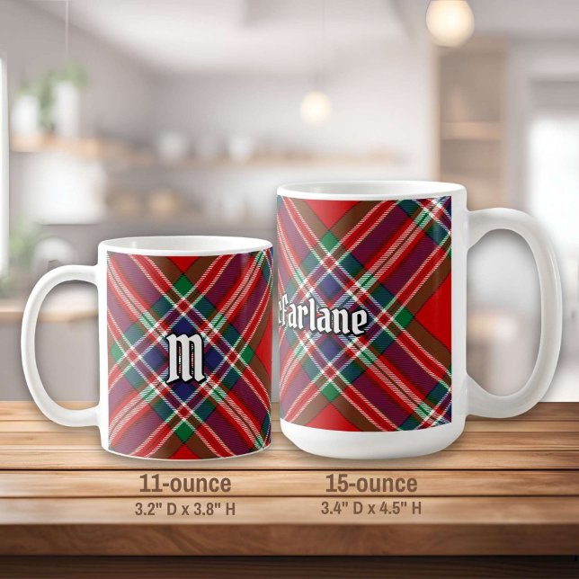 Klan MacFarlane Red Tartan Kaffemugg (Skapare uppladdad)