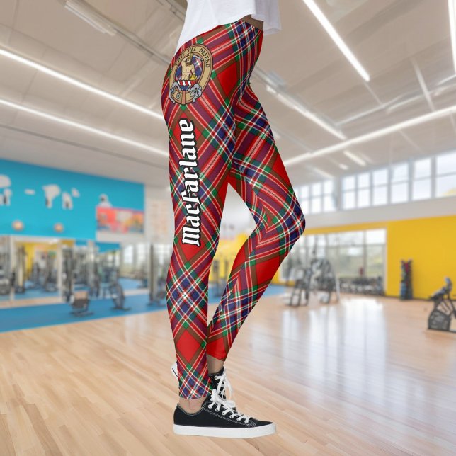 Klan MacFarlane Red Tartan Leggings (Skapare uppladdad)