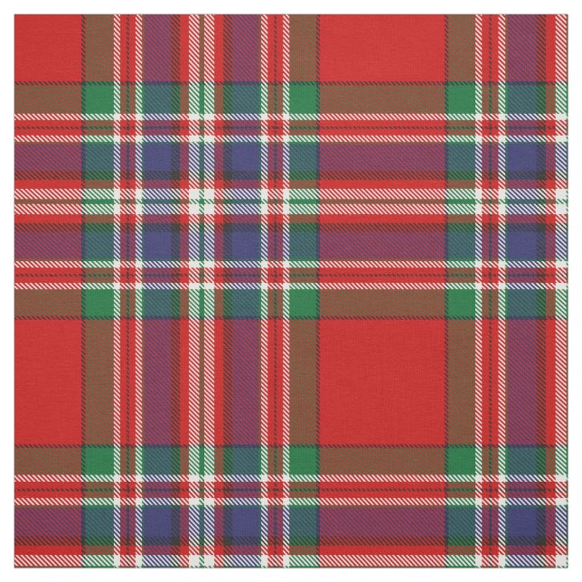 Klan MacFarlane Red Tartan Tyg (Provkarta)