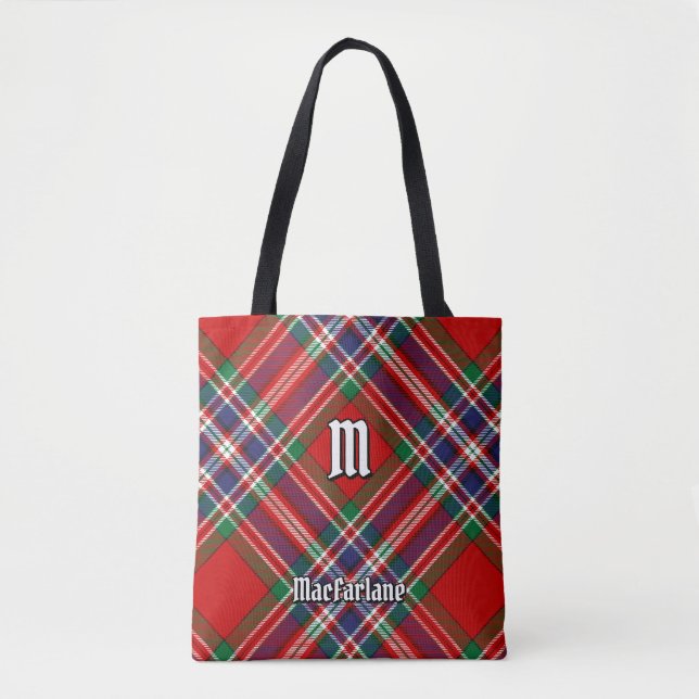 Klan MacFarlane Red Tartan Tygkasse (Framsida)