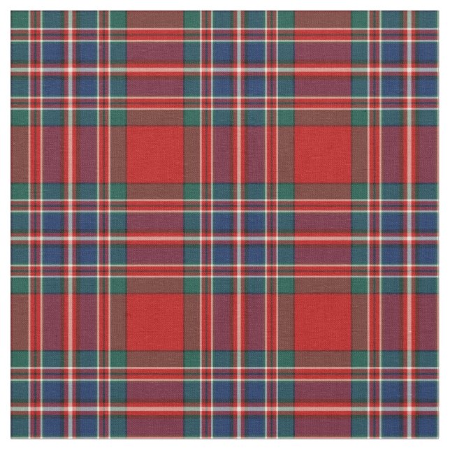 Klan MacFarlane Tartan Tyg (Närbild)