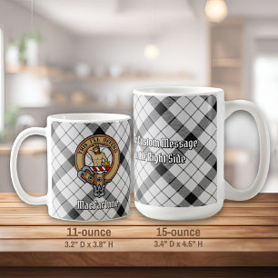 Klan MacFarlane Vapensköld över Black and White Ta Kaffemugg