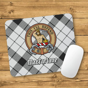 Klan MacFarlane Vapensköld över Black and White Ta Musmatta
