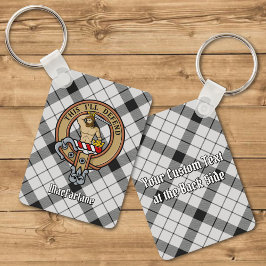 Klan MacFarlane Vapensköld över Black and White Ta Nyckelring