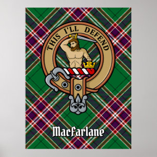 Klan MacFarlane Vapensköld över modern jakt på Tar Poster