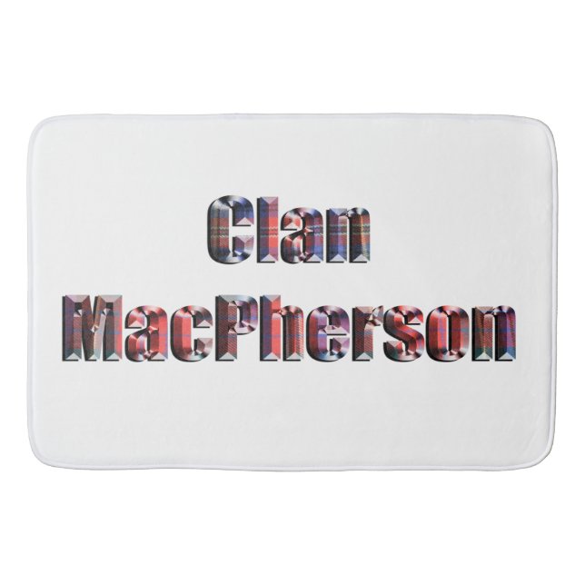 Klan Macferson Tartan Namn, Memory Foam Bathmat Badrumsmatta (Framsidan)