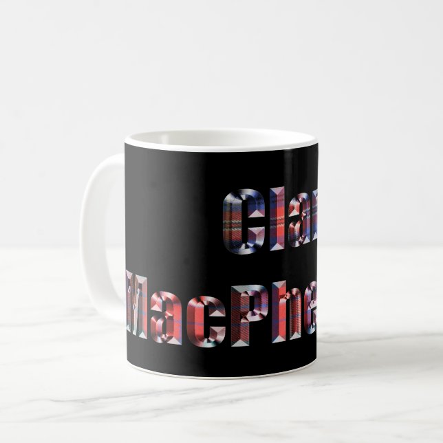 Klan Macferson Tartan Namn, Mugg (Framsida vänster)