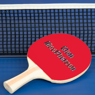Klan Macferson Tartan Namn, Ping Pong Paddle Pingisracket