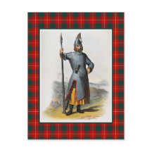 Klan MacFie Vintage Illustration Tartan Ram