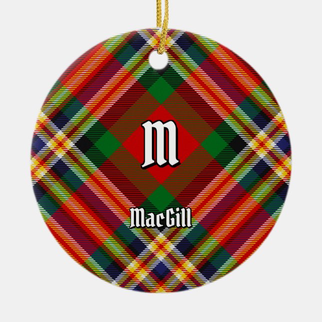 Klan MacGill Tartan Ceramic Ornament (Framsidan)