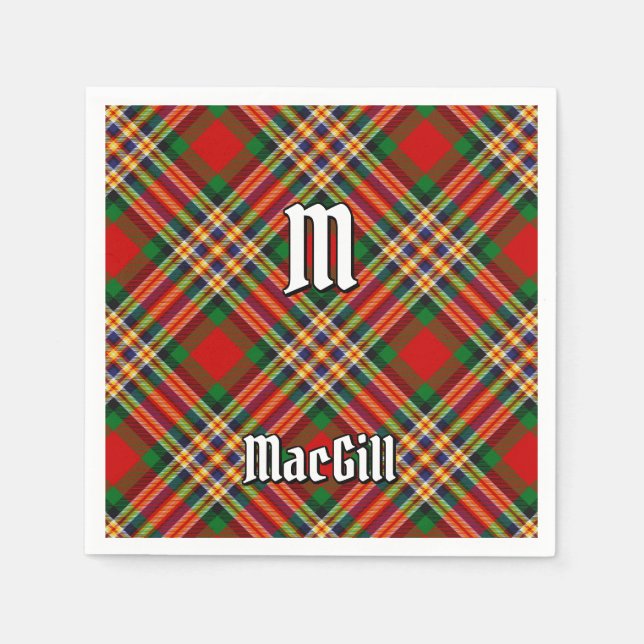 Klan MacGill Tartan Napkins Pappersservett (Framsidan)