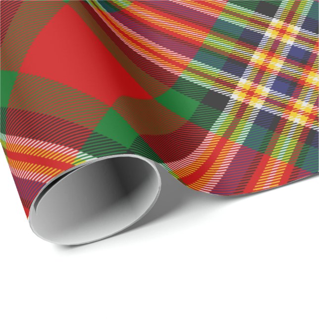 Klan MacGill Tartan Wrapping Papper Presentpapper (Rullad Hörn)