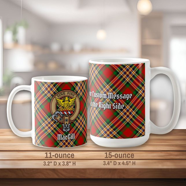 Klan MacGill-Vapensköld över Tartan Kaffemugg (Skapare uppladdad)