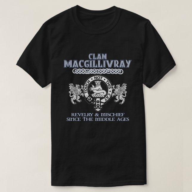 Klan Macgillivray vapensköld Scottish klans Scotti T Shirt (Design framsida)