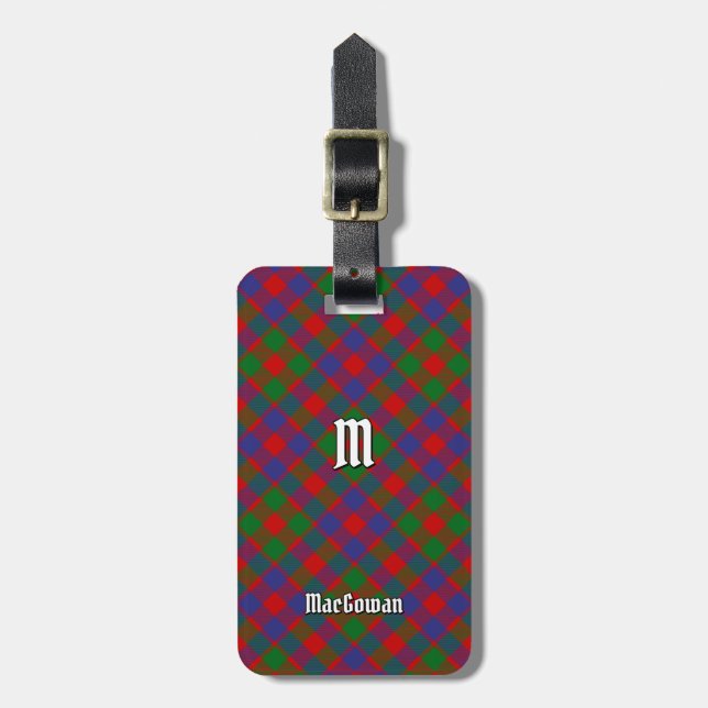 Klan MacGowan Tartan Bagagebricka (Vertikal Framsida)