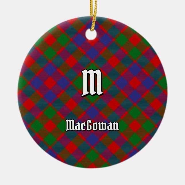 Klan MacGowan Tartan Julgransprydnad Keramik (Framsidan)