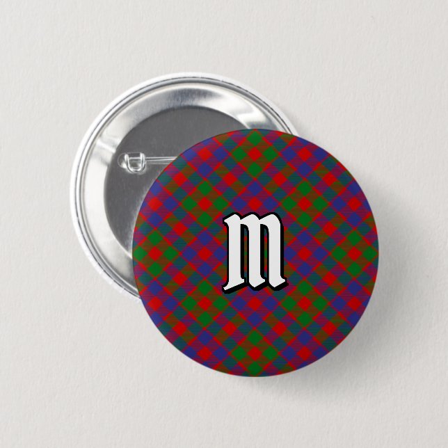 Klan MacGowan Tartan Knapp (Framsida & baksida)