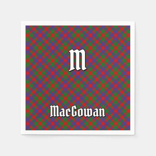 Klan MacGowan Tartan Pappersservett (Framsidan)