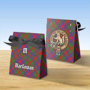Klan MacGowan-Vapensköld över Tartan Presentaskar