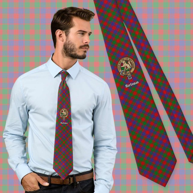 Klan MacGowan-Vapensköld över Tartan Slips (Skapare uppladdad)