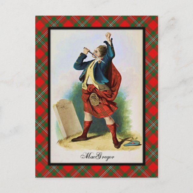Klan MacGregor Scottish Dreams Postcard Vykort (Framsida)