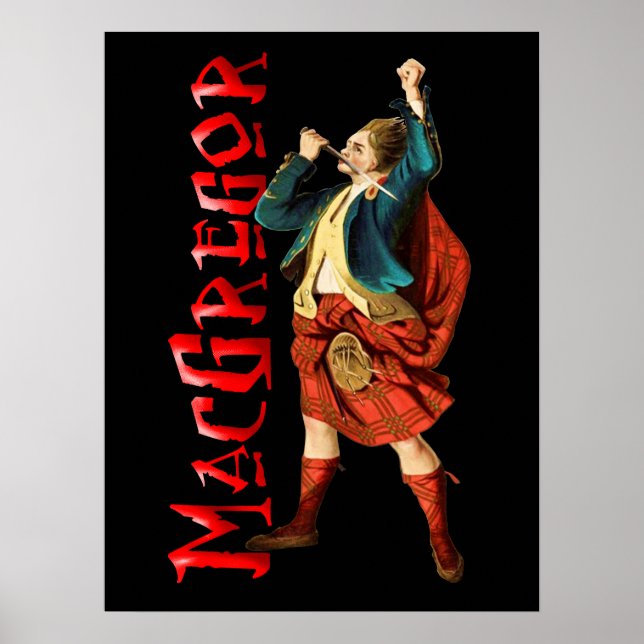 Klan MacGregor Scottish Highland Dream Poster (Framsidan)