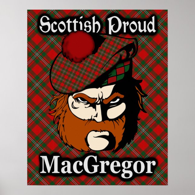 Klan MacGregor Scottish Tartan Poster (Framsidan)