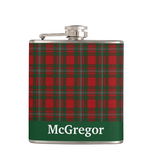 Klan MacGregor Tartan Play Anpassningsbar Fickplunta (Framsidan)