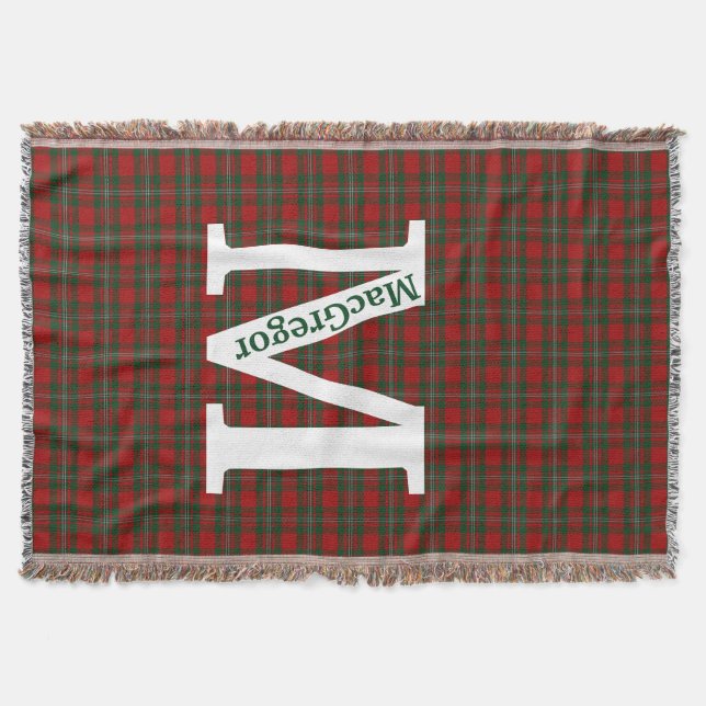 Klan MacGregor Tartan Play Anpassningsbar Filt (Framsidan)