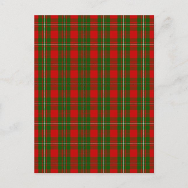 Klan MacGregor Tartan Vykort (Framsida)