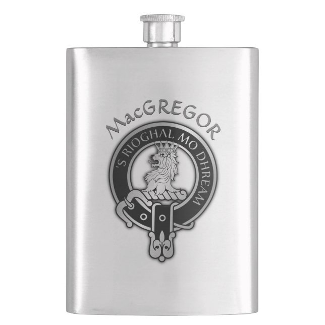 Klan MacGregor Vapensköld-kolv Fickplunta (Framsidan)