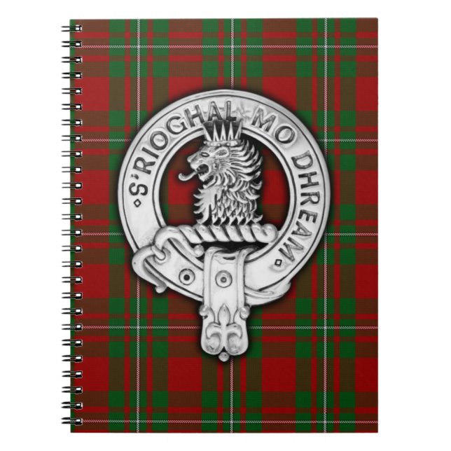 Klan MacGregor Vapensköld & Tartan Anteckningsbok (Framsidan)
