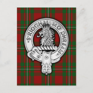 Klan MacGregor Vapensköld & Tartan Vykort