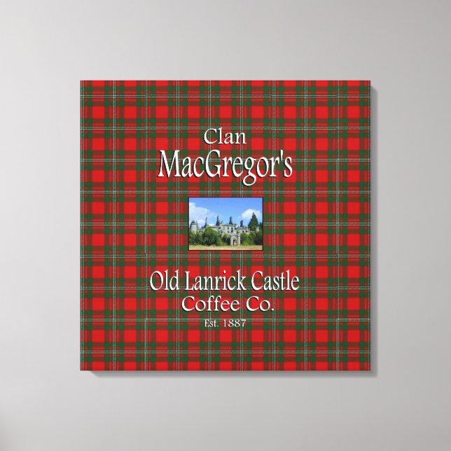 Klan MacGregors gamla Lanrick Castle Coffee Co. Canvastryck (Framsida)