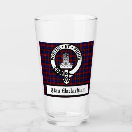 Klan Machlachlan Vapensköld Badge &Tartan Anpassad Glaskopp