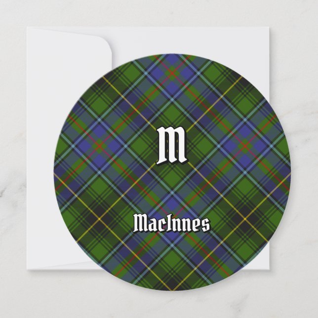 Klan MacInnes Tartan Inbjudningar (Framsida)