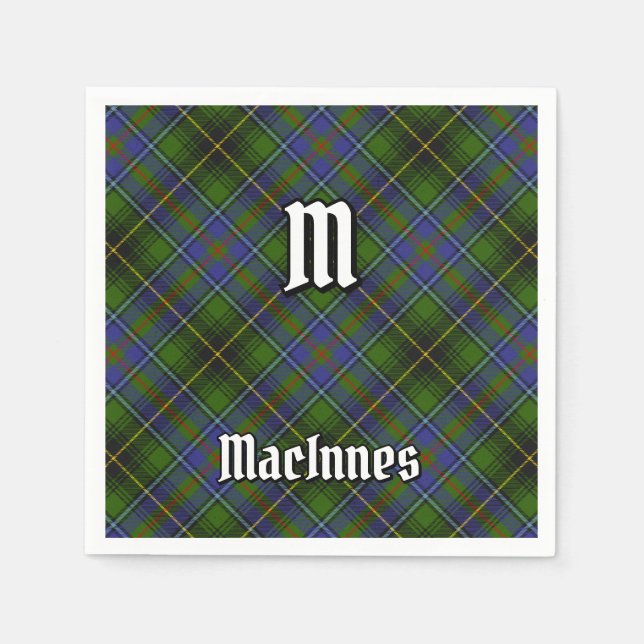 Klan MacInnes Tartan Pappersservett (Framsidan)