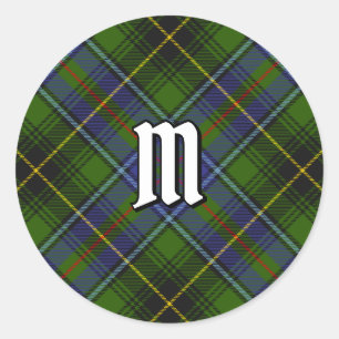 Klan MacInnes Tartan Runt Klistermärke